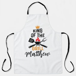 King of the Grill Personalisiert Men's Schürze