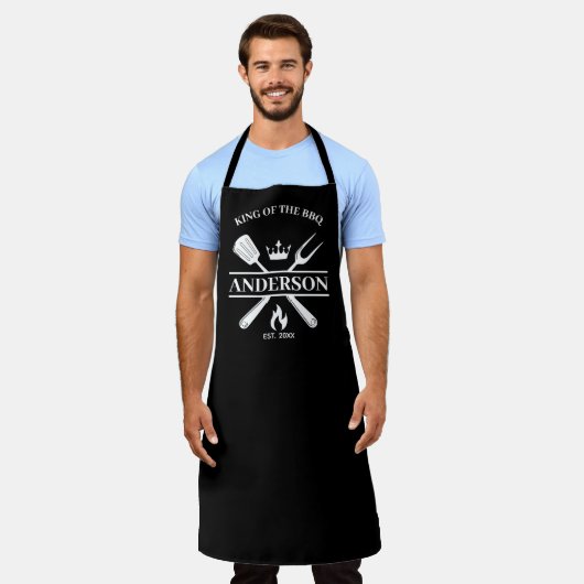 King of the Grill Personalisierte GRILLEN Schürze (Getragen)