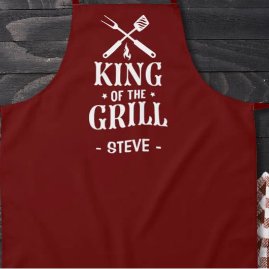King of The Grill Personalisierte GRILLEN Schürze