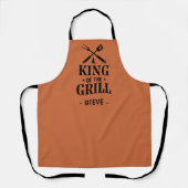 King of The Grill Personalisierte GRILLEN Schürze (Vorderseite)
