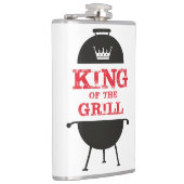 King of the Grill, Schwarz-weiß Crown Red Flachmann (Rechts)