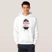 King of the Grill, Schwarz-weiß Crown Red Hoodie (Vorne ganz)