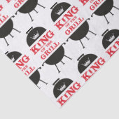 King of the Grill, Schwarz-weiß Crown Red Seidenpapier (Detail)