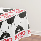 King of the Grill, Schwarz-weiß Crown Red Tischdecke (Beispiel)