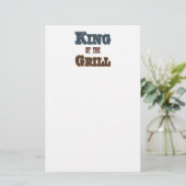 King of the Grill Stationery Briefpapier (Stehend Vorderseite)