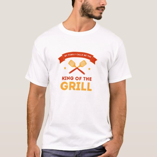 King of the Grill Vater Gift T-Shirt (Vorderseite)