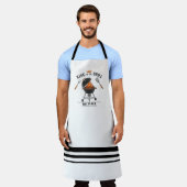 King of the Grill White Striped Apron Schürze (Getragen)