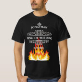King of the GRILLEN Funny Zitat Individuelle Name  T-Shirt (Vorderseite)