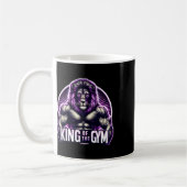 King of the Gym Lion Flex Muscules Bodybuilding Kaffeetasse (Links)