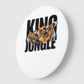 King of the Jungle Große Wanduhr (Winkel)
