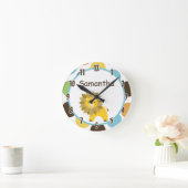 King of the Jungle Lion Safari Personalisiert Cloc Runde Wanduhr (Zuhause)