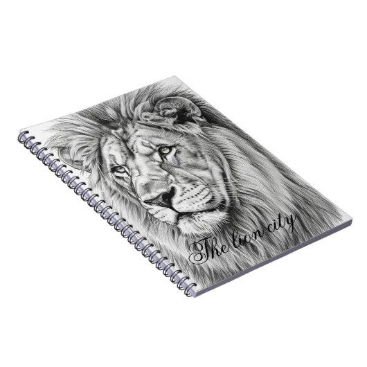 King of the Jungle" School Notebook Notizblock (Rechte Seite)