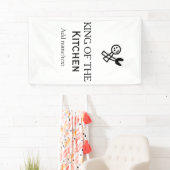 King of the kitchen chef cooking add name crown ha banner (Insitu)