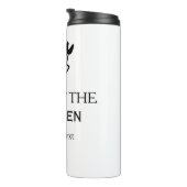 King of the kitchen chef cooking add name crown ha thermosbecher (Nach rechts gedreht)