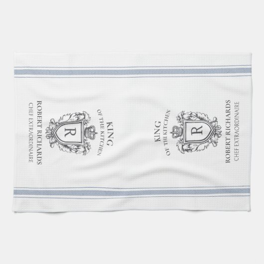 King of the Kitchen Cook Koch Custom Handtuch Prin (Horizontal)