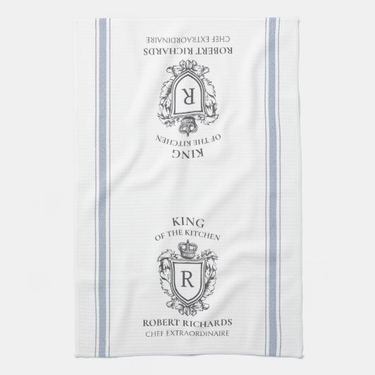 King of the Kitchen Cook Koch Custom Handtuch Prin (Vertikal)