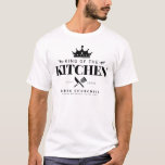 King of The Kitchen Crown Feinschmecker Männer Per T-Shirt<br><div class="desc">Perfekte Geschenke für deinen Vater,  Opa,  Bruder oder jeden wichtigen Mann in deinem Leben! Personalisieren Sie Ihre ganz einfach auf der Zuhause!</div>