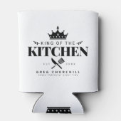 King of The Kitchen Feinschmecker Männer Personali Dosenkühler (Rückseite)