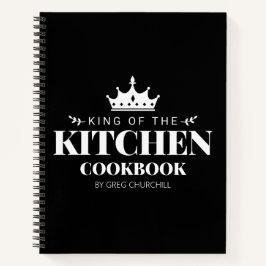 King of The Kitchen Kochbook Rezept Personalisiert Notizblock
