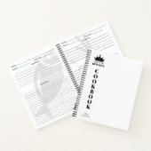 King of The Kitchen Kochbook Rezept Personalisiert Notizblock (Innenseite)