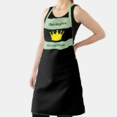 King of the kitchen name crown green schürze (InSitu)
