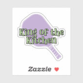 King of the Kitchen Pickleball Paddle Aufkleber (Blatt)