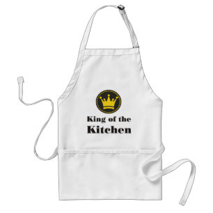 king of the kitchen schürze