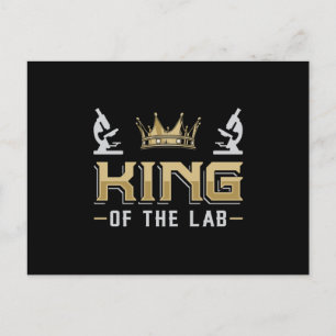King of the Labrador Laboratory Technician Labrado Postkarte