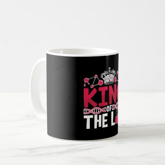 King of the Labrador Tech Laboratory Technician Sc Kaffeetasse (Vorderseite Links)