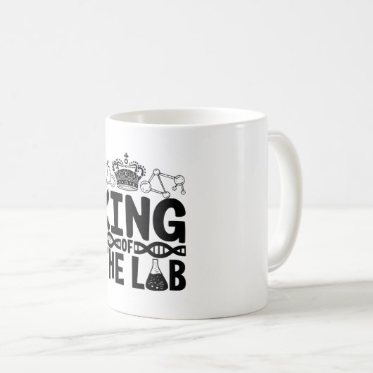 King of the Labrador Tech Science Laboratory Techn Kaffeetasse (VorderseiteRechts)