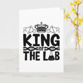 King of the Labrador Tech Science Laboratory Techn Karte (Gelbe Blume)