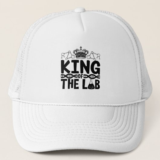 King of the Labrador Tech Science Laboratory Techn Truckerkappe (Vorderseite)