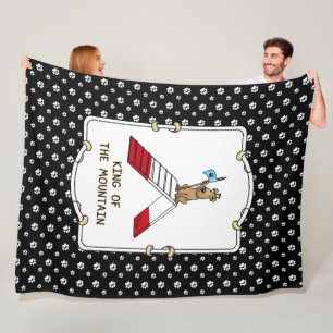 King of the Mountain Hund Agility Design Fleecedecke