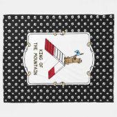 King of the Mountain Hund Agility Design Fleecedecke (Vorderseite (Horizontal))