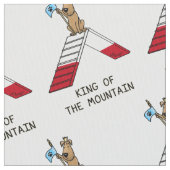 King of the Mountain Hund Agility Design Stoff (Nahaufnahme)