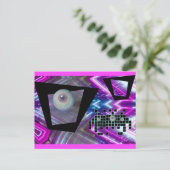 King of the New Vaporwave Invasion Postkarte (Stehend Vorderseite)