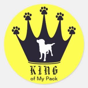 King of the Pack Runder Aufkleber