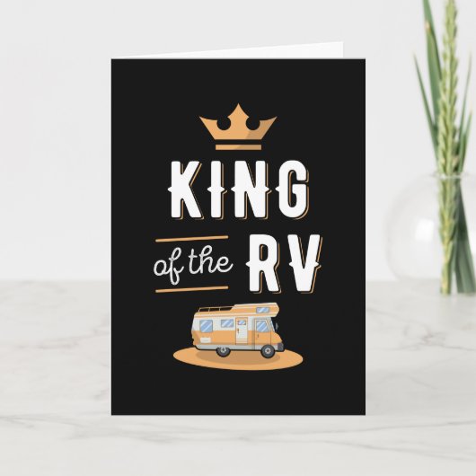 King of the RV Fathers Day Motorhome Geschenk Karte (Vorderseite)