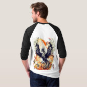 King of the Sky Eagle Swooping Design - T-Shirt (Schwarz voll)