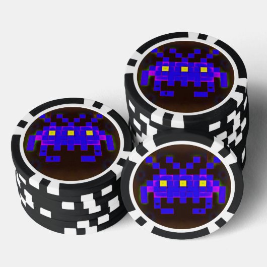 King of the Space Invasion (Version B) Pokerchips (Stapel)