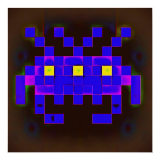 King of the Space Invasion (Version B) Poster (Vorderseite)