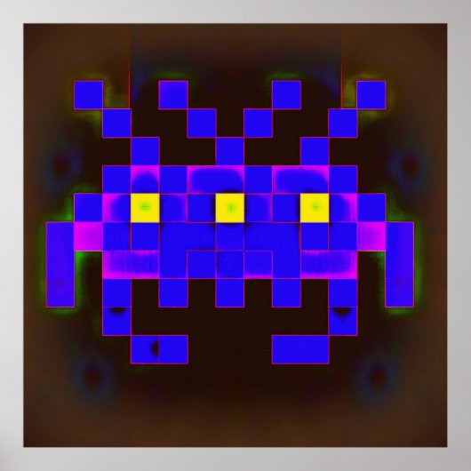 King of the Space Invasion (Version B) Poster (Vorne)