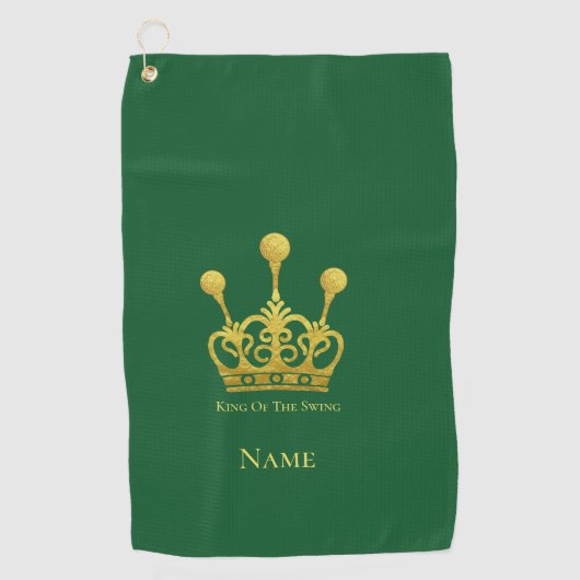 King of the Swing Golf Towel Golfhandtuch (Vorderseite)