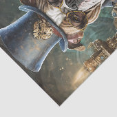 King of the Table, Bulldog spielt KartenTissue Pap Seidenpapier (Ausschnitt)