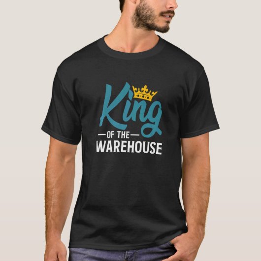 King of the Warehouse Gabelstapler T-Shirt (Vorderseite)