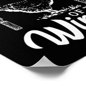 King of the Wings Funny Chicken Grillen Barbecue Poster (Ecke)