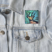King Of The Wood /// Hirsch / Deer Button Pin (Beispiel)