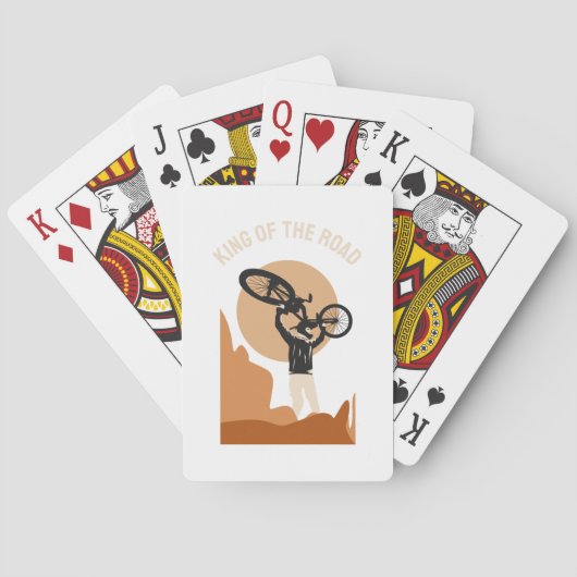 King Of The World - cool On Bike Spielkarten (Rückseite)