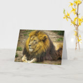 King of the Zoo Birthday Card Karte (Gelbe Blume)