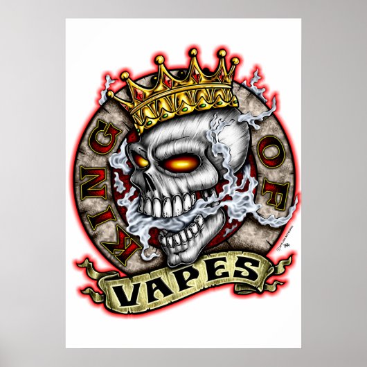 King of Vapes Poster (Vorne)